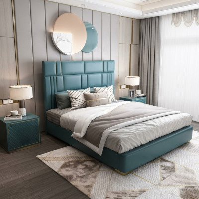Luxury hotel bed double upholstered beds sleep room 180x200 double