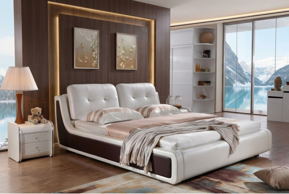 Double bed bed, marriage bed design, luxury upholstered bed, textile furniture beds