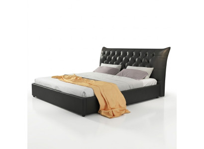 Designer double bed bed beds bedroom leather luxury hotel upholstery