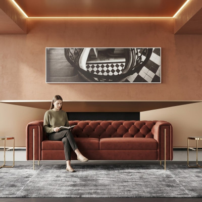 Three-seater sofa upholstery design couch seating sofas 3-piece room furniture modern