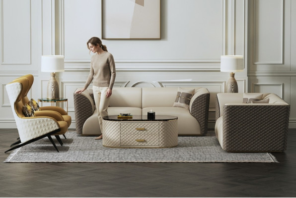 Set 3+2 Seater Coffee Table Side Table Living Room Sofa Couch 3-piece