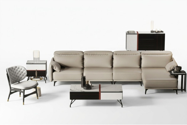 Designer leather sofa corner sofa upholstery corner couch seat L-shaped set new sofa