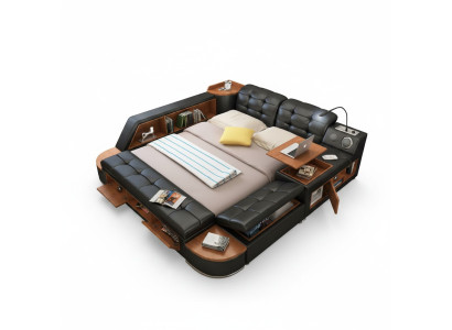 Multifunction bed beds double bed decor double bed upholstered bed bedroom