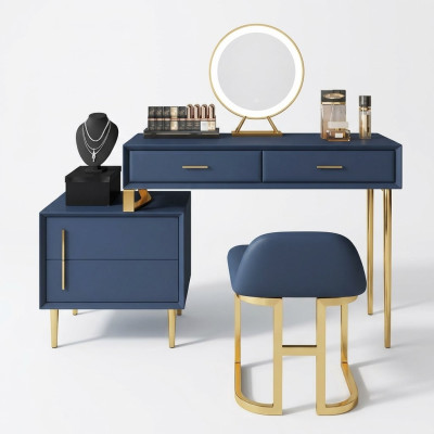 Dressing Table Mirror Stool Complete Decor Set Dresser Bedroom New