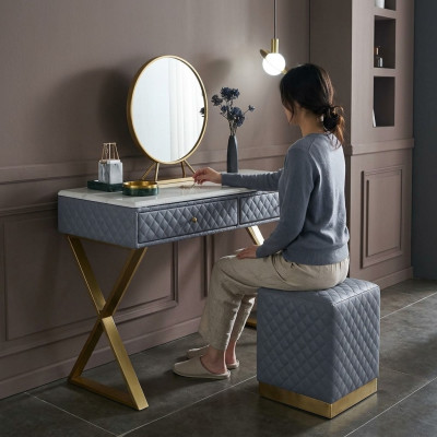 Makeup tables, console table, bedroom, wood decor, mirror + dresser