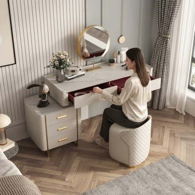 Makeup table chair, dressing table, console table, makeup dresser, cosmetics