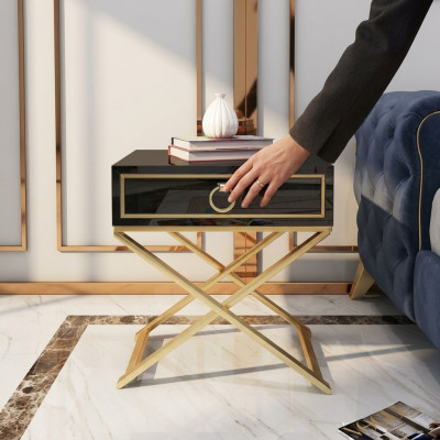 Night console table side bedroom decor dresser cabinet tables