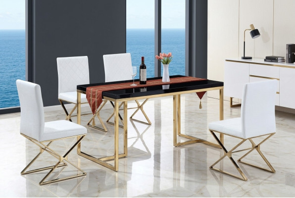 Dining table with 4 chairs dining room set complete set dining group table 5-piece