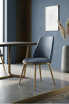 Dining table chairs luxury fabric stainless steel design chair armchair upholstery new