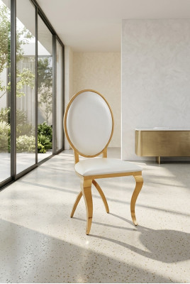 Luxury Textile Stainless Steel Armchair Dining Room Design Chair Upholstered Chair