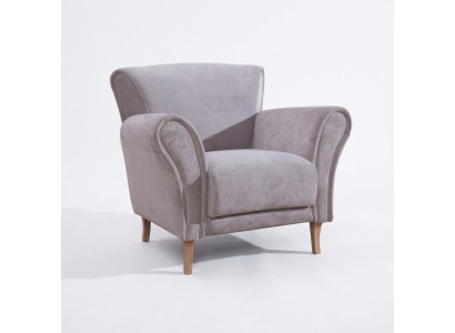 Armchair Chair Velvet Purple Relax Lounge Armchair Soft Living Room TV Sofa Couch