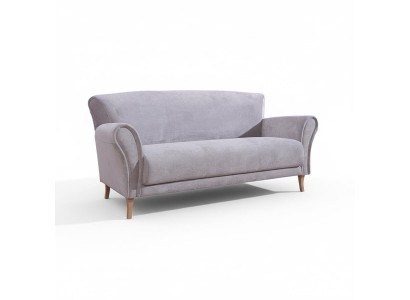 Three-seater fabric couch sofa purple textile couches sofas upholstery suite luxury new