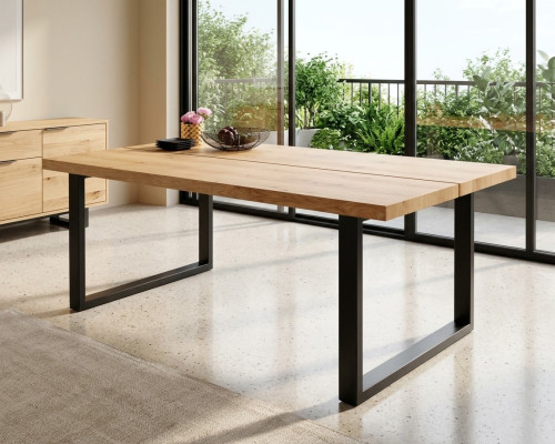 Dining table metal legs table natural wood new loft furniture tables furnishings