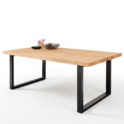 Dining table metal legs table natural wood new loft furniture tables furnishings