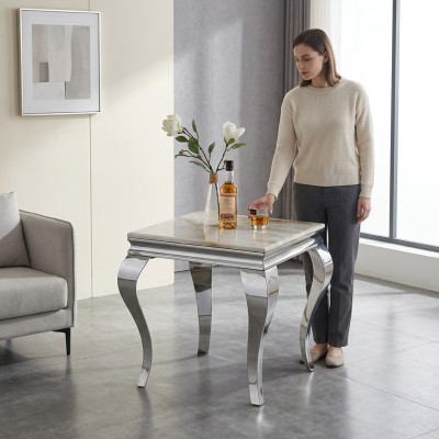 Side table, table, coffee table, sofa, tables, living room, design, stainless steel