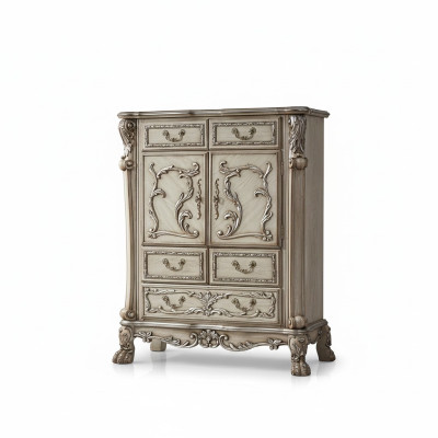 Baroque dresser cabinet luxury dressers cabinet shelf console furniture silver shelves