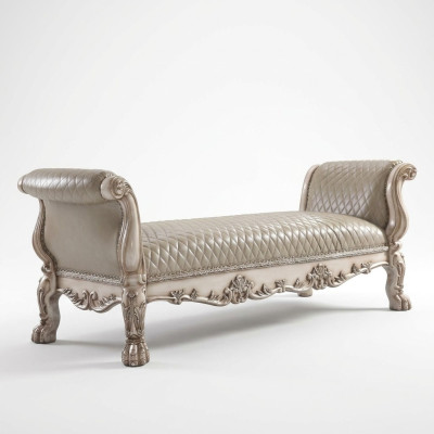 Stool Sofa Pouf Upholstery Side Stool Footstool Ottoman Seat Bench Baroque New