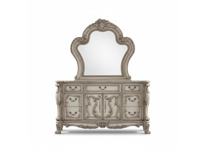 Sideboard Silver Baroque Wood Style Classic Italian Furniture Design Dresser New