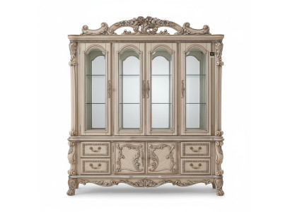 Classic design showcase glass cabinet display cupboard shelf Baroque