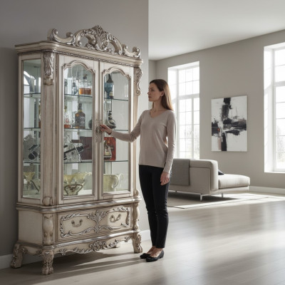 Showcase, sideboard, cabinets, design, Italian furniture, cabinet, luxury, baroque, wood.
