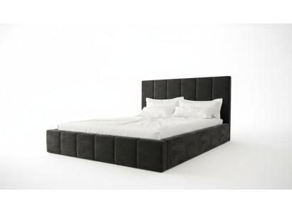 Double Bed Luxury Velvet Textile Bed Double Bedroom Design 160x200cm