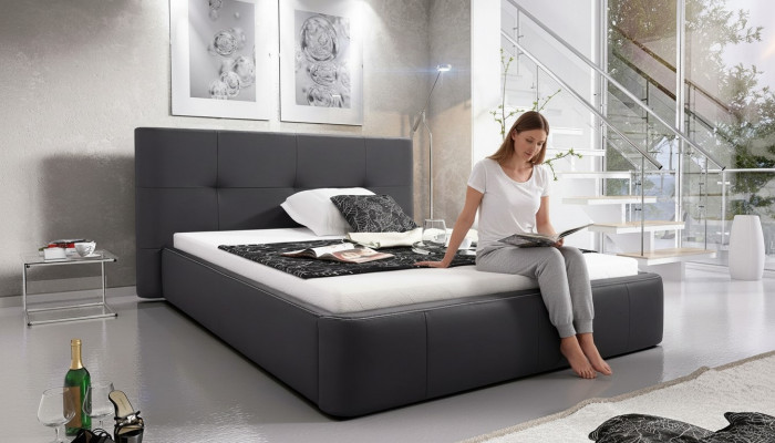 Bed Cushion Design Luxury Double Hotel Beds Sleep Room Modern Leather