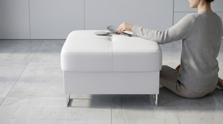 Ottoman pouf fabric textile ottoman design bench footstool lounge stool club