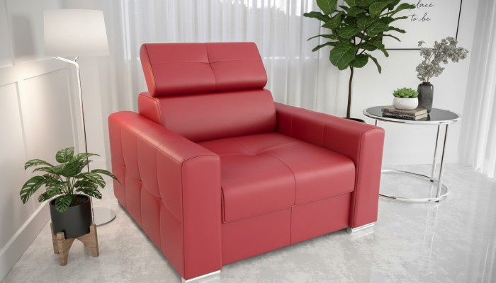 Modern lounge club armchair living room modern textile fabric red creative furniture