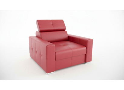 Modern lounge club armchair living room modern textile fabric red creative furniture