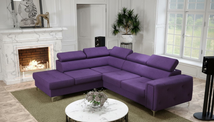 Design corner sofa L-shape couch upholstery luxury living room soft style couches new