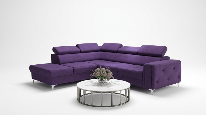Design corner sofa L-shape couch upholstery luxury living room soft style couches new