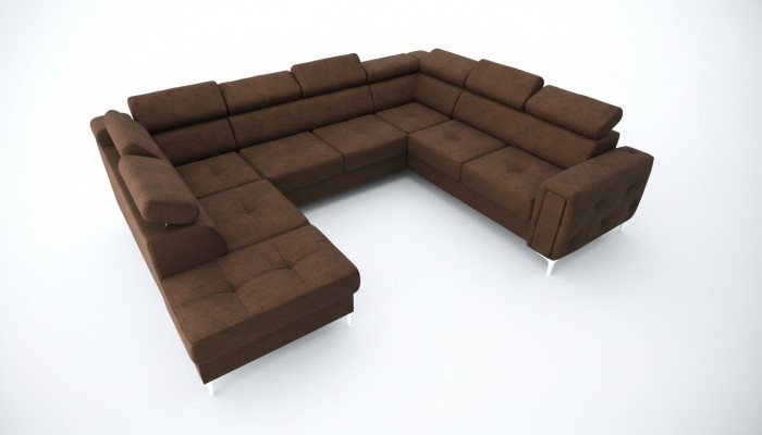 U-shaped sofa fabric sofa couch living landscape design modern leather sofas brown new
