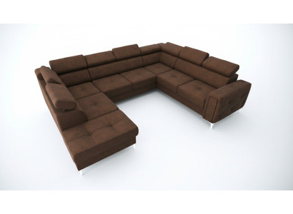 U-shaped sofa fabric sofa couch living landscape design modern leather sofas brown new