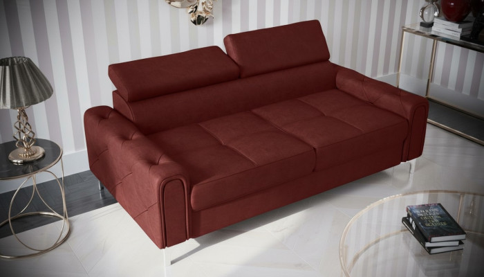 Design Couch Luxury Upholstered Furniture Sofa Couch Seat Leather Textile New 186x100cm
