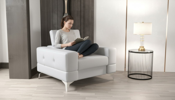 Modern design armchair fabric couch sofa upholstered sofas armchair TV single seater new