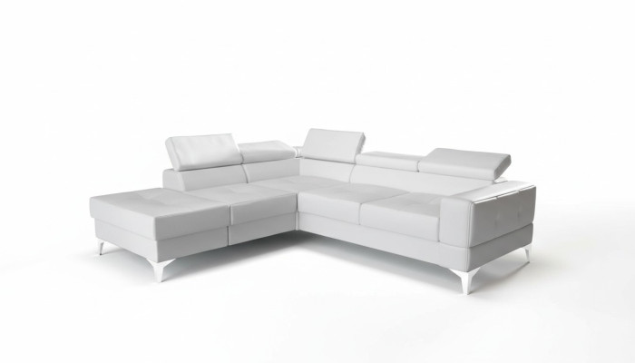 L-shaped sectional sofa couch multifunctional design modern textile