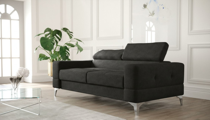 Two-seater leather sofa couch wood sofa upholstery sofa 2-seater fabric couches new