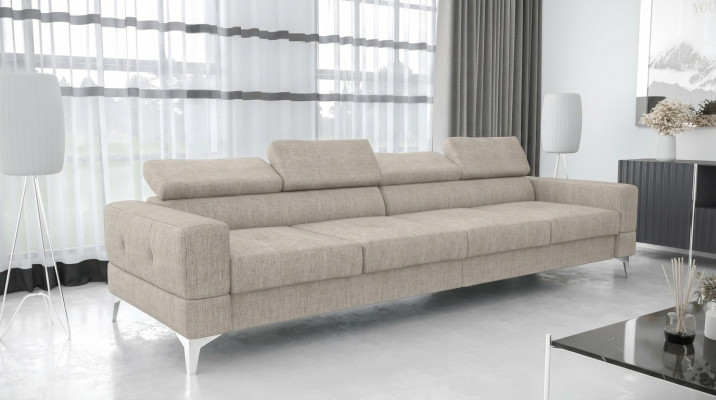 Living room couch couches upholstery sofas xxl design sofa 4-seater textile big new