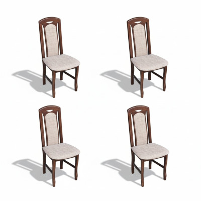 Dining room suite wood upholstery leather fabric new chair group 4x chair set living