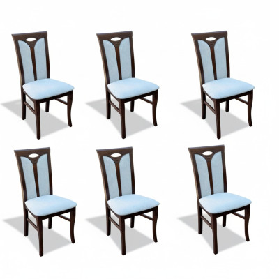 Set of chairs, lounge set, dining 6x chair design, upholstered seat chairs, chair groups