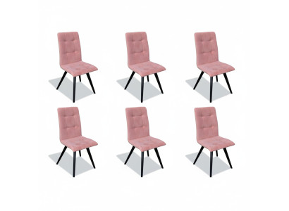 Group Armchair Italian Luxury Furniture Set Dining Room Chair Set 6x Chairs