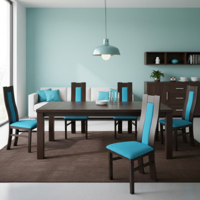 Complete Suite Group Living Room 6x Pieces New Dining Room Chair Set Reclining Chairs