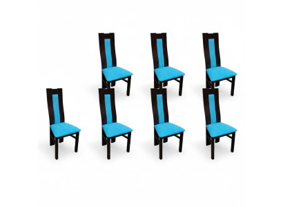Complete Suite Group Living Room 6x Pieces New Dining Room Chair Set Reclining Chairs