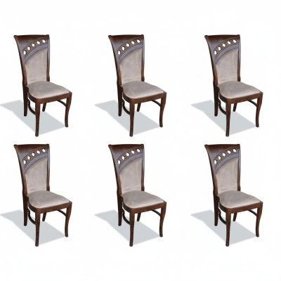 Suite kitchen living room dining room set designer chair set 6x upholstered chairs