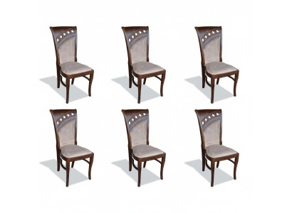 Suite kitchen living room dining room set designer chair set 6x upholstered chairs