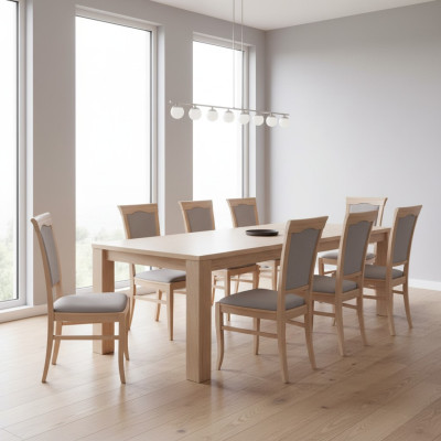 Designer group set new dining 8x chairs room chairs upholstered chair armchair
