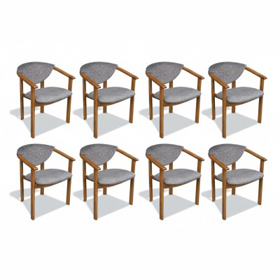 Set of furniture seat cushions living room design dining chair room group 8x chairs