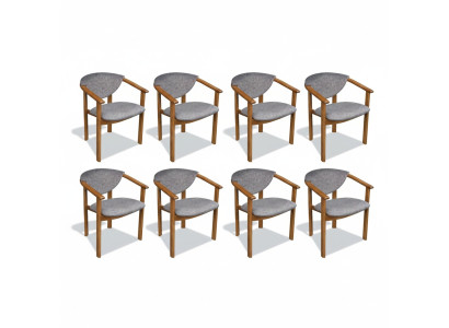 Set of furniture seat cushions living room design dining chair room group 8x chairs