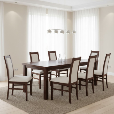 Complete Group Living Room 8x Pieces New Dining Room Chair Set Furniture Arm Chairs