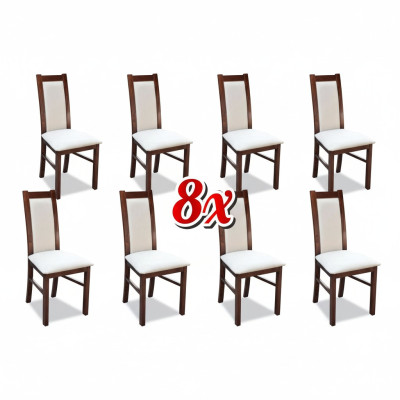 Complete Group Living Room 8x Pieces New Dining Room Chair Set Furniture Arm Chairs
